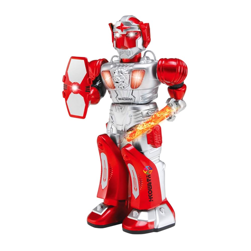 YARMOSHI Walking Robot - Toy with Toy Gun and Firing Sounds